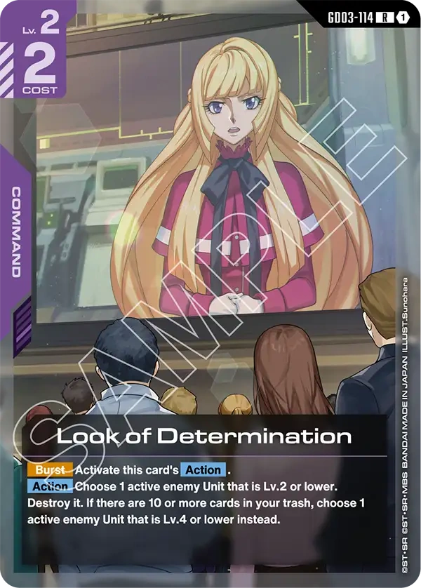 Look of Determination | GD03-114 | R Card | Gundam Card Game