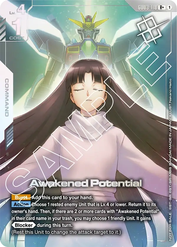 Awakened Potential | GD03-118-ALT3 | R+ Card | Gundam Card Game