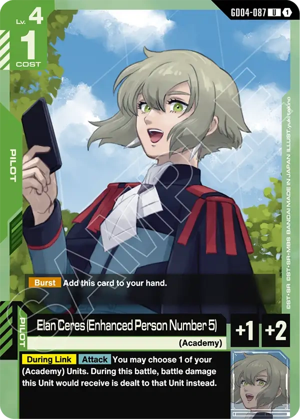 ELAN　THE ANSWER 151 Elan Ceres (Enhanced Person Number 5) | GD04-087 | U Card | Gundam
