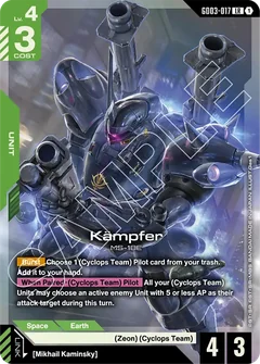Kämpfer Deck | Gundam Card Game Decklist
