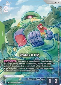 Zaku Ⅱ FZ | GD03-020-ALT1 | R+ Card | Gundam Card Game