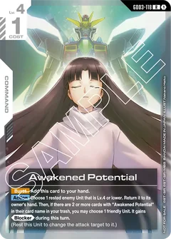 Awakened Potential | GD03-118-ALT3 | R+ Card | Gundam Card Game