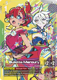 スレッタ パラレル ガンダムカードゲーム Suletta Mercury Suletta Mercury | GD04-085-ALT1 | R+ Card | Gundam Card Game
