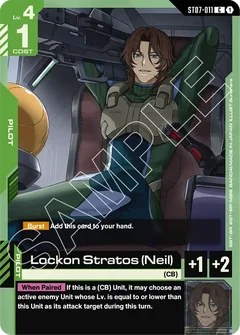 Lockon Stratos (Neil) | ST07-011 | C Card | Gundam Card Game