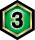 Green×3